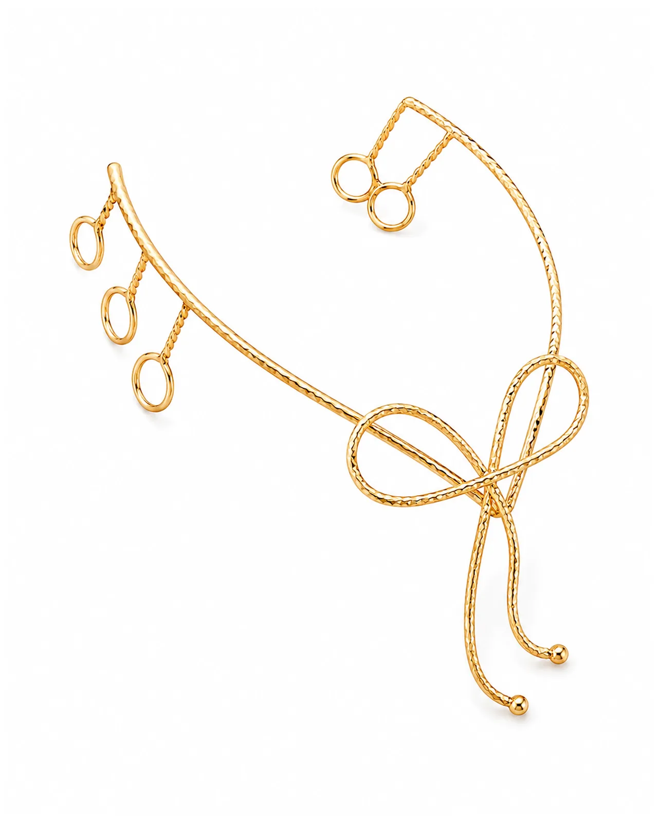 Golden Bow Hair Gear 2 Golden Bow Hair Gear worn