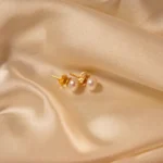 Pearl Glow Studs worn