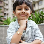 The Pearl Link Rakhi worn
